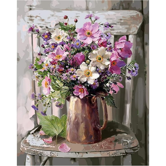 JYLMOOD DIY Paint by Number for Adults, Easy Painting by Numbers for Gift Home Wall Decor 16”W x 20”L