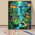 thumbnail image 1 of JYLMOOD DIY Paint by Number for Adults, Easy Painting by Numbers for Gift Home Wall Decor 16x20in without Frame, Colored Canvas - Mushroom, 1 of 6