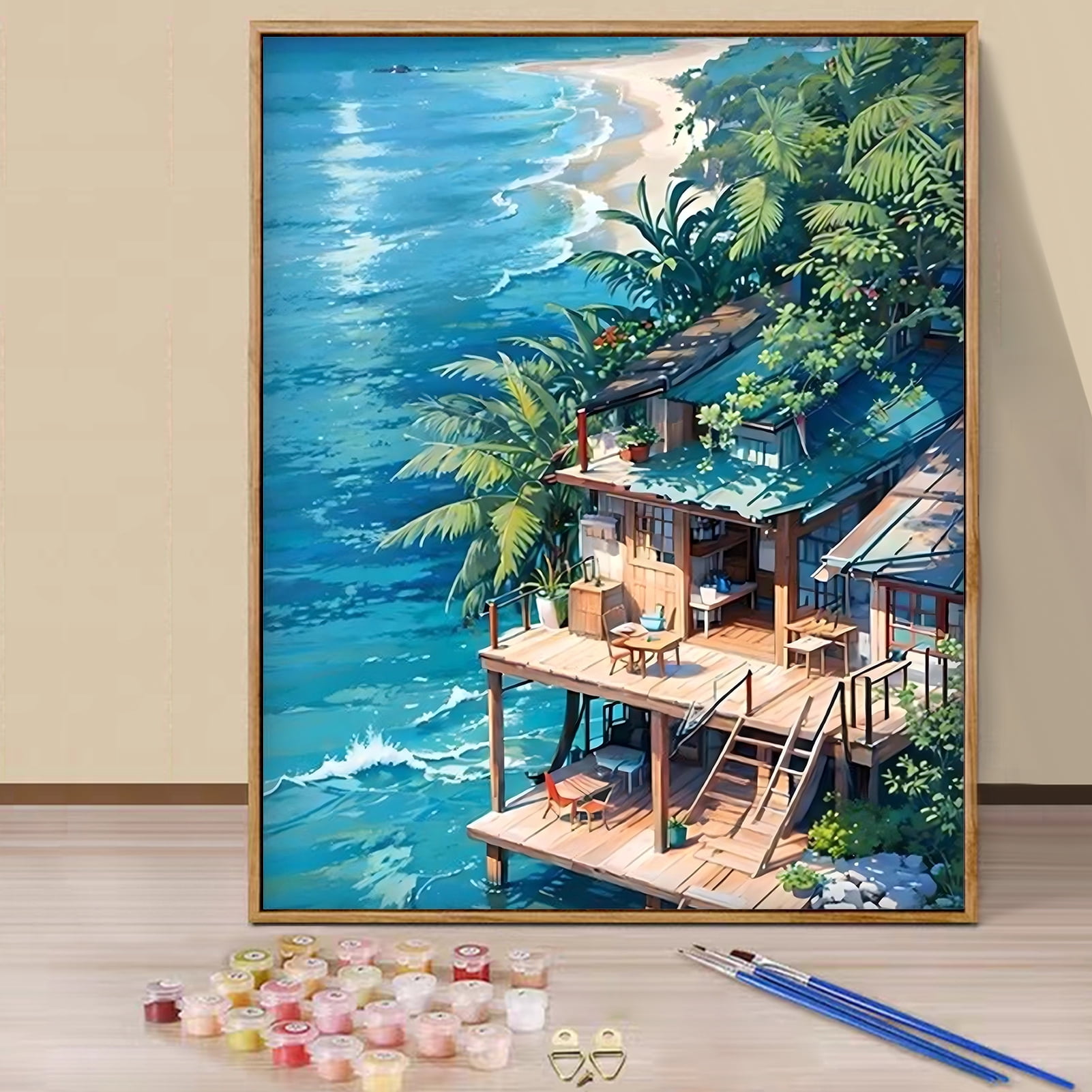 JYLMOOD Paint by Numbers Kit for Adults Beginner, Easy DIY Oil Painting ...