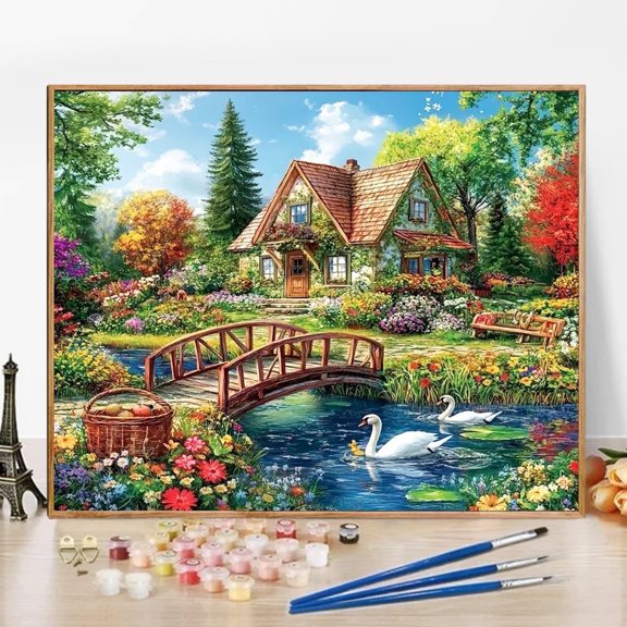 JYLMOOD Landscape Paint by Numbers Art & Craft Kits