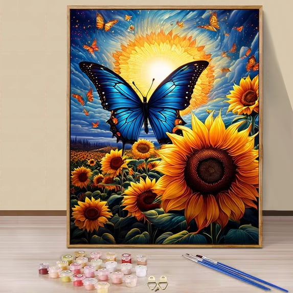 JYLMOOD Paint by Numbers Kit for Adults Beginner, Easy DIY Oil Painting ...