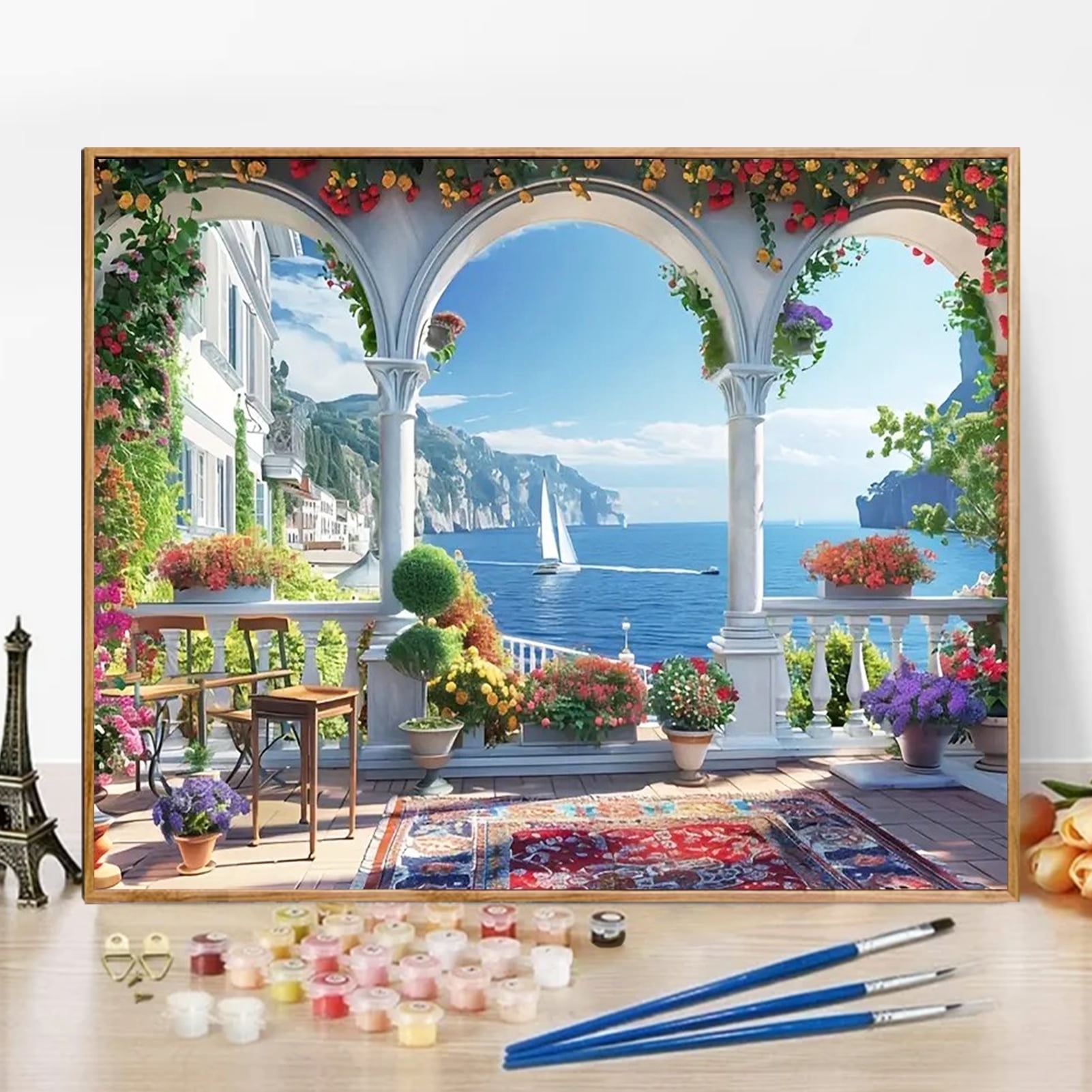 JYLMOOD Paint by Numbers Kit for Adults Beginner, Easy DIY Oil Painting ...