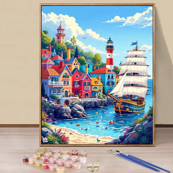 JYLMOOD Landscape Paint by Numbers Art & Craft Kits