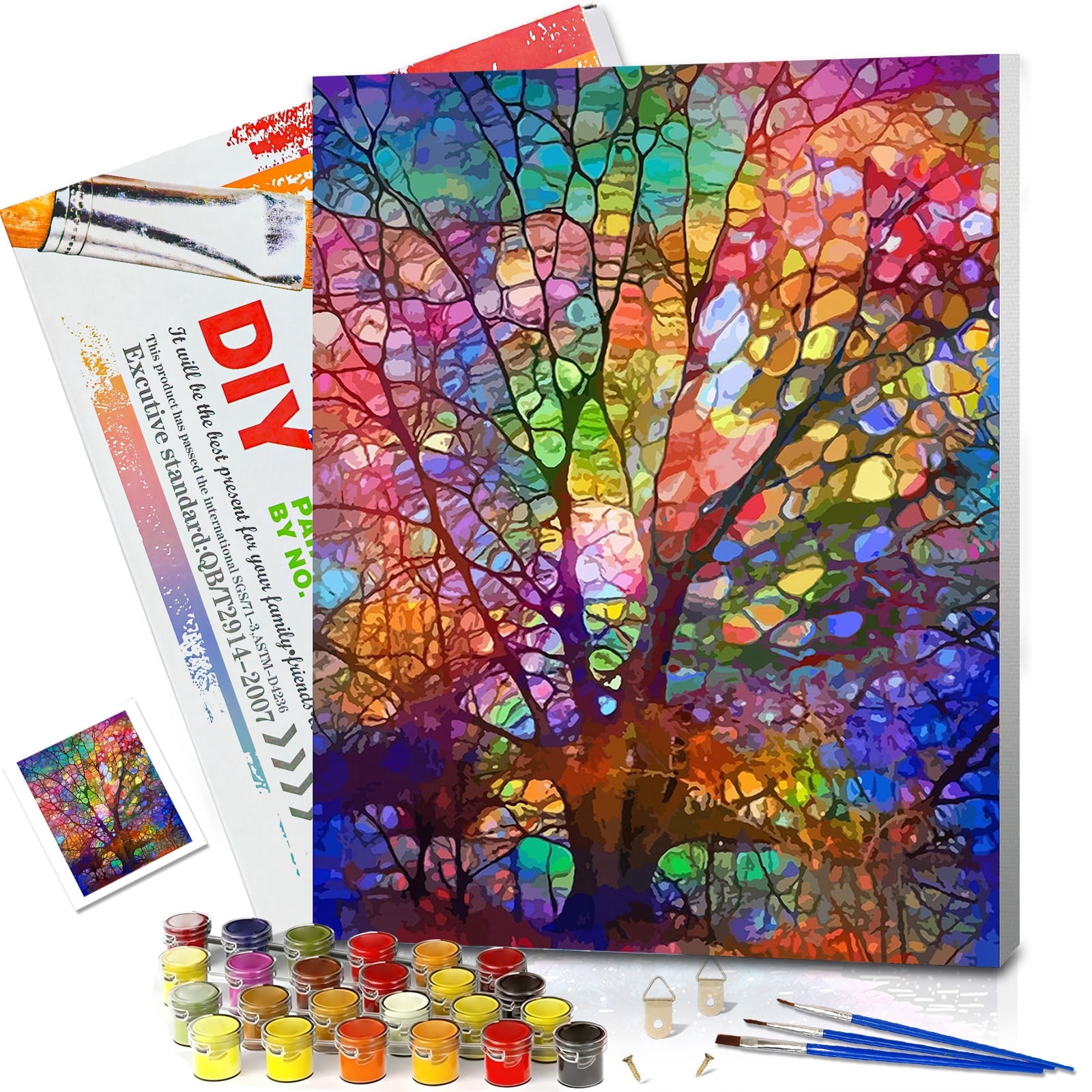 JYLMOOD Paint by Numbers Kit for Adults Beginner with Wooden Frame ...