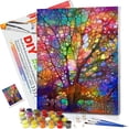 thumbnail image 1 of JYLMOOD Paint by Numbers Kit for Adults Beginner with Wooden Frame, Easy DIY Tree Oil Painting Kits On Canvas for Gift Home Wall Decor 12x16 Inch, 1 of 7