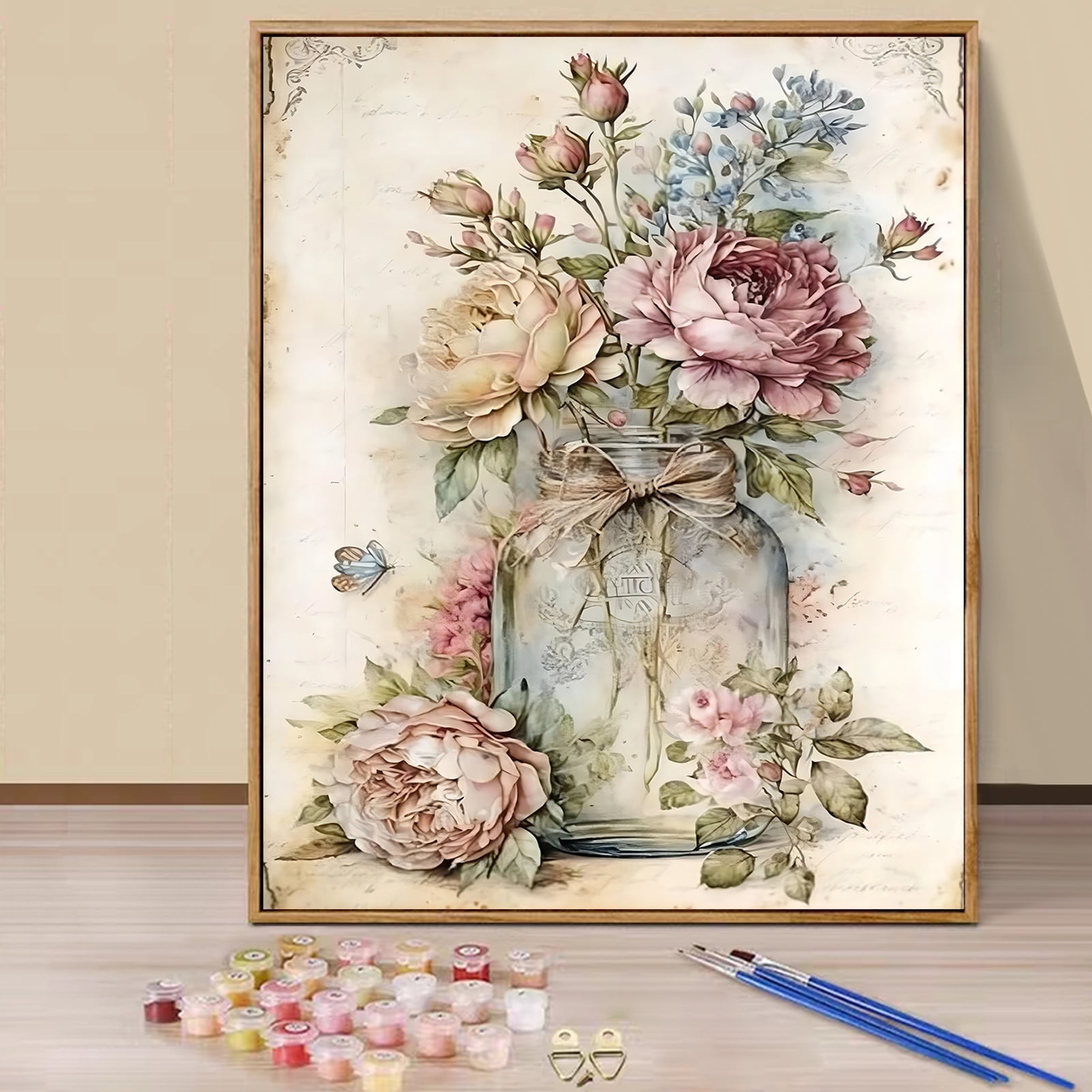 JYLMOOD Paint by Numbers Kit for Unisex Adults Beginner, Flower Castle ...