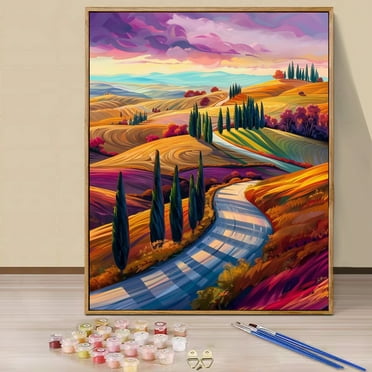 JYLMOOD Paint by Numbers Kit for Unisex Adults Beginner with Full Accessories, Easy Oil Painting Kits On Colored Canvas, 16x20in, Relaxing Art Craft