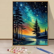 JYLMOOD Paint by Numbers Kit for Unisex Adults Beginner with Full Accessories, Easy Oil Painting Kits On Colored Canvas, 16x20in, Relaxing Art Craft