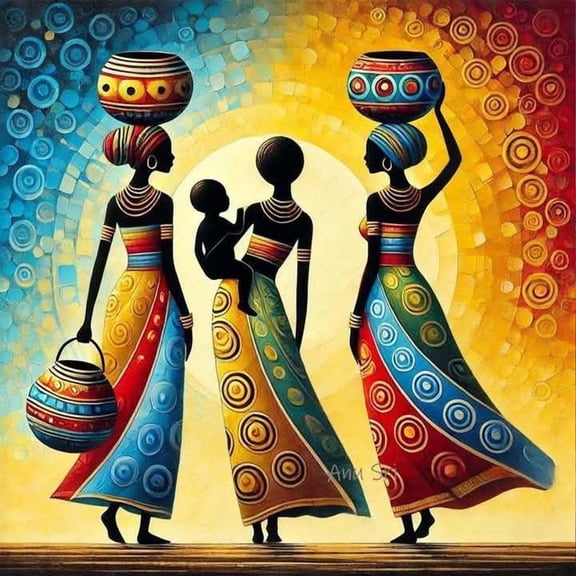 JYLMOOD Paint by Numbers for Adults Kits, DIY Easy Painting by Numbers for Gift Home Wall Decoration 16x16in without Frame