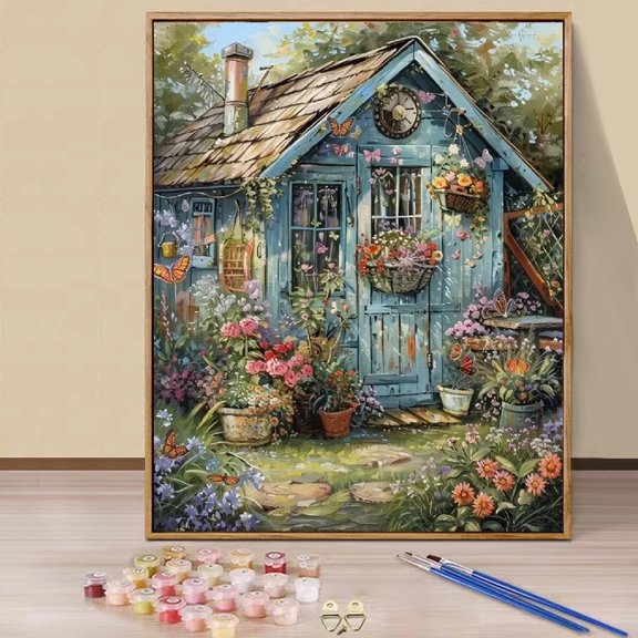 JYLMOOD Paint by Numbers for Adults Kits, DIY Easy Painting by Numbers for Gift Home Wall Decoration 16x20in without Frame