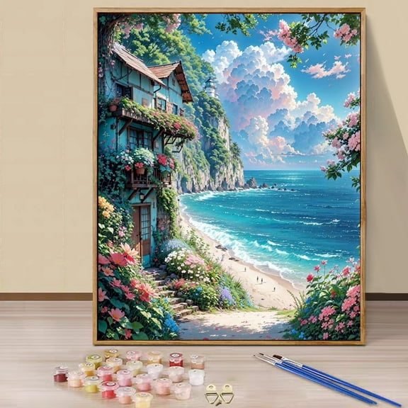 JYLMOOD Paint by Numbers for Adults Kits, DIY Easy Painting by Numbers for Gift Home Wall Decoration 16x20in without Frame