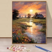 JYLMOOD Paint by Numbers for Adults Kits, DIY Easy Painting by Numbers for Gift Home Wall Decoration 16x20in without Frame