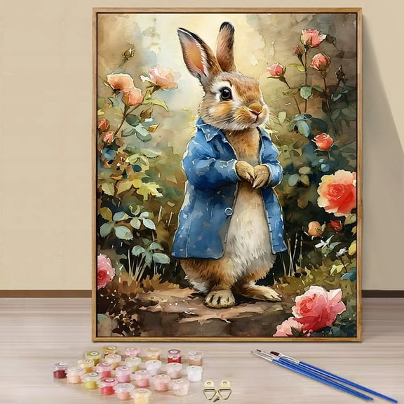 JYLMOOD Paint by Numbers for Adults Kits, DIY Easy Painting by Numbers for Gift Home Wall Decoration 16x20in without Frame