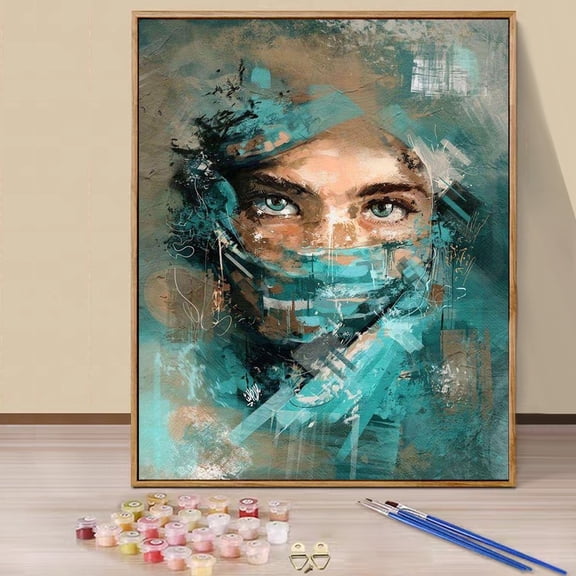 JYLMOOD Paint by Numbers for Adults Kits, DIY Easy Painting by Numbers for Gift Home Wall Decoration 16x20in without Frame