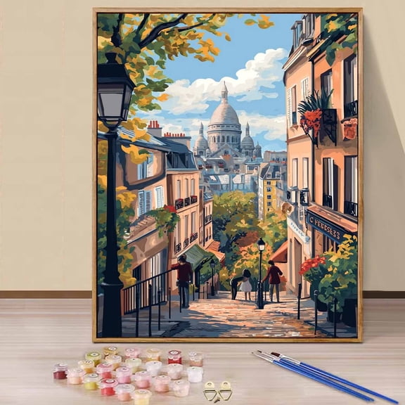 JYLMOOD Paint by Numbers for Adults Kits, DIY Easy Painting by Numbers for Gift Home Wall Decoration 16x20in without Frame