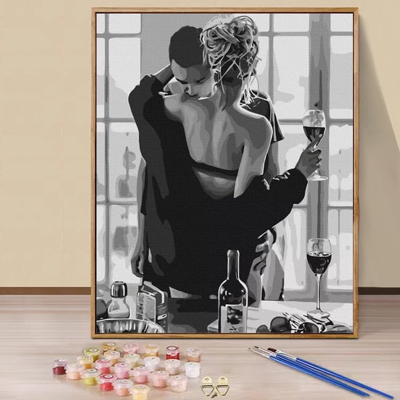 JYLMOOD Paint by Numbers for Adults Kits, DIY Easy Painting by Numbers for Gift Home Wall Decoration 16x20in without Frame