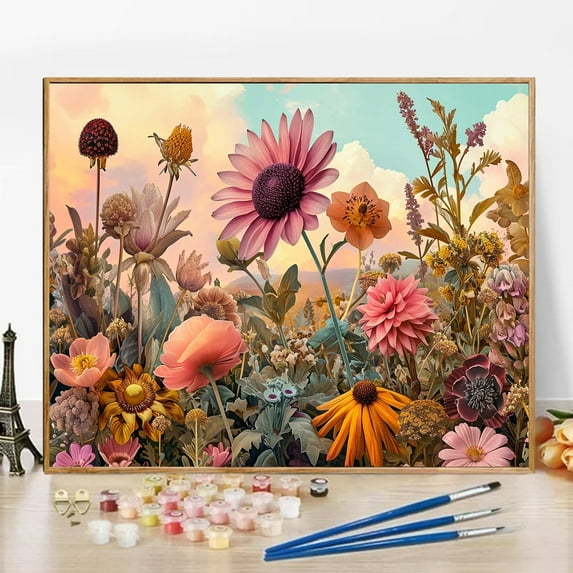JYLMOOD Paint by Numbers for Adults Kits, DIY Easy Painting by Numbers for Gift Home Wall Decoration 16x20in without Frame