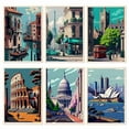 thumbnail image 1 of JYLMOOD Paint by Numbers for Adults Kits, DIY Easy Painting by Numbers for Gift Home Wall Decoration, 6pcs/set，30x40cm, 1 of 11