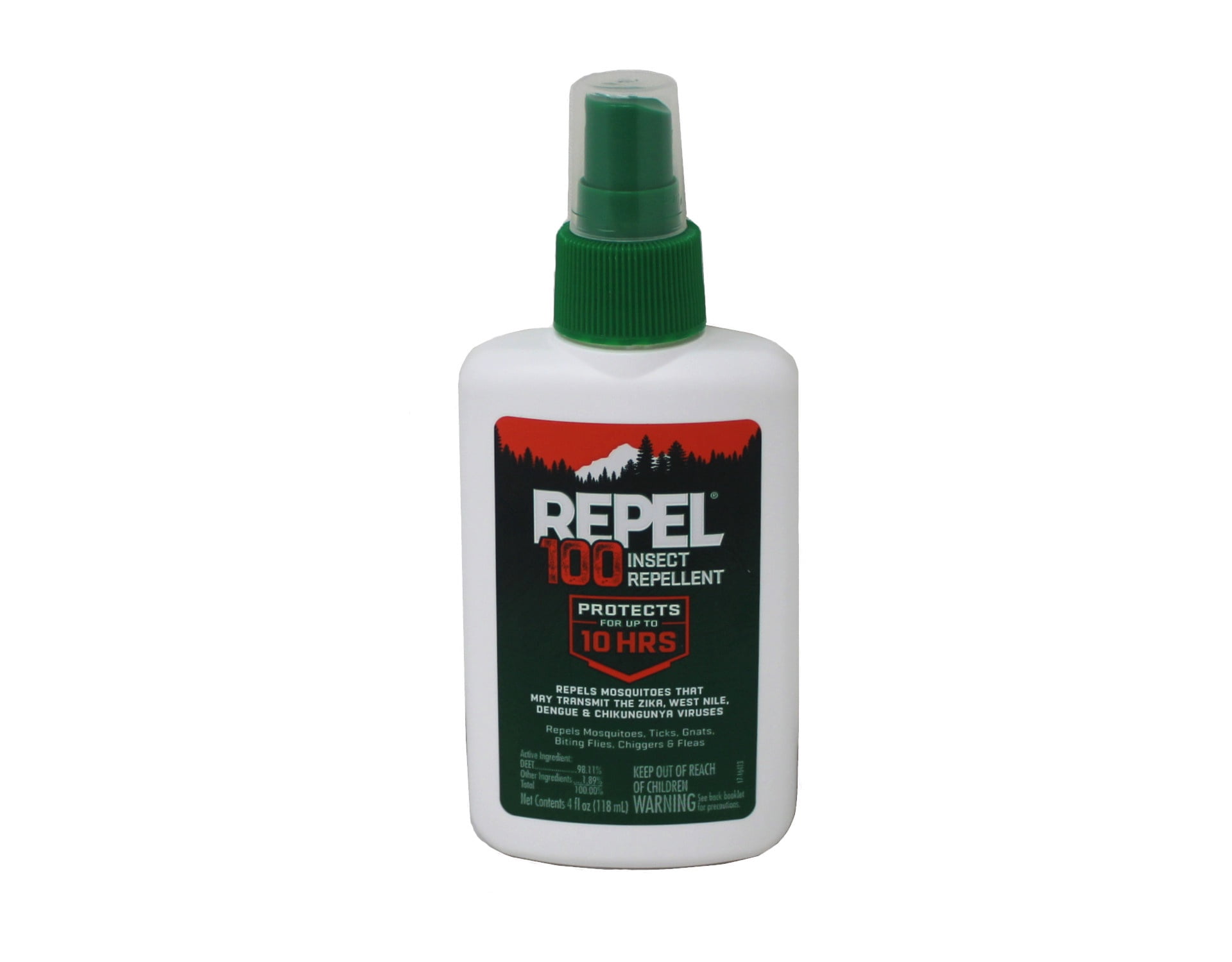 Repel 100 Insect Repellent Spray, 98.11% DEET Formula, 10 Hour ...