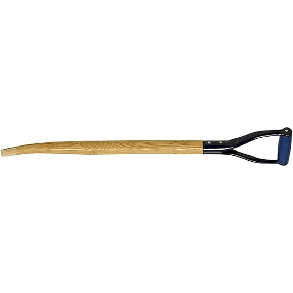 JYLP 30 Inch Classic Brown Ash Wood Shovel Scoop Handle, Alloy Steel Fitting Replacement Grip for Razor Back & RazorLite Shovels