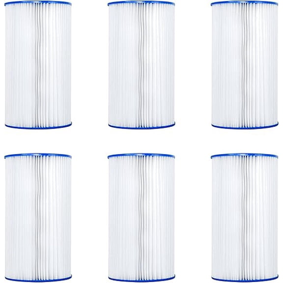 JYLP 6 Pack Bestway Flowclear Type IV / Type B Pool Filter Cartridge, Replacement Filter for 2500 GPH Above Ground Pool Pump