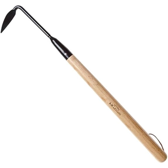JYLP Cape Cod Weeder with 18.5 Inch Hardwood Handle, Forged Steel Weeding Tool for Garden Soil & Weed Removal