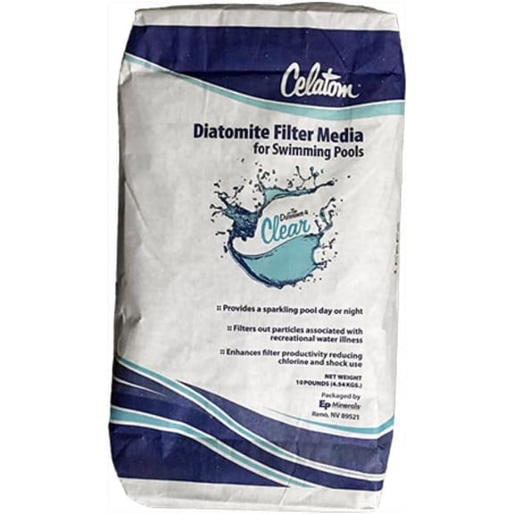 JYLP Celatom Diatomaceous Earth Pool Filter Powder, 25 lbs Premium DE Filter Media for Swimming Pool & Spa, Ultra-Fine Filtration for Crystal Clear Water