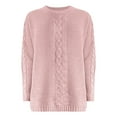 thumbnail image 1 of JYLPZYR Oversized Tees Hot In Autumn And Winter Solid Pullover V Neck Dough Loose Sweater Casual Sweater Women Womens Clothing(Pink,XXXXL), 1 of 4