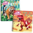 thumbnail image 1 of CutteeyFyry 2PCS Paint by Number Sticker Travel Activities Essentials for Girls Kids Boys Ages 4-10 Road Trip & Airplane Toys & Long Car Rides, Birthday Present, Preschool Classroom Party Gifts, 1 of 7