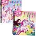thumbnail image 1 of CutteeyFyry 2PCS Paint by Number Sticker Travel Activities Essentials for Girls Kids Boys Ages 4-10 Road Trip & Airplane Toys & Long Car Rides, Birthday Present, Preschool Classroom Party Gifts, 1 of 7