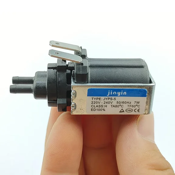 JYPS-5 AC 220V-240V 7W Mini Plunger Water Suction Pump Electromagnetic Pump for Handheld Irons Steam Mop Garment Steamer Coffee