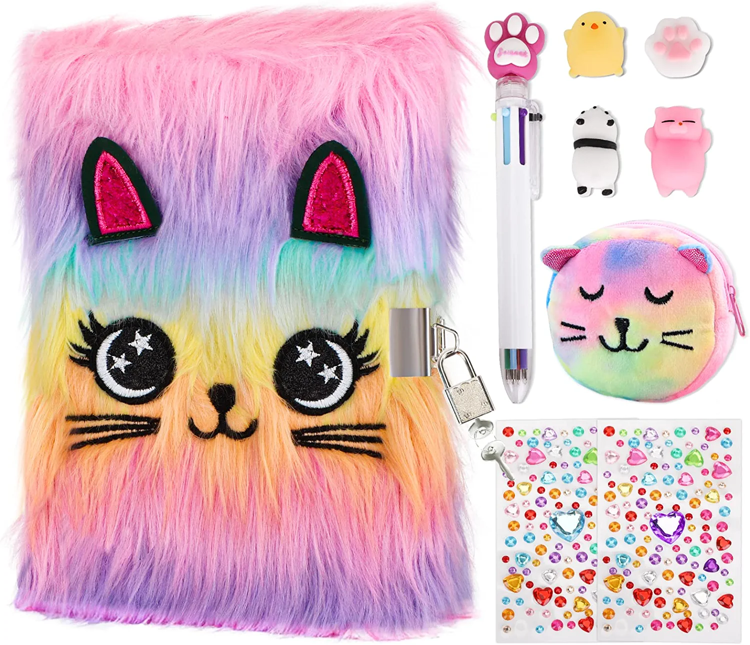 JYPS Lockable Cat Diary Set: Small Furry Children&
