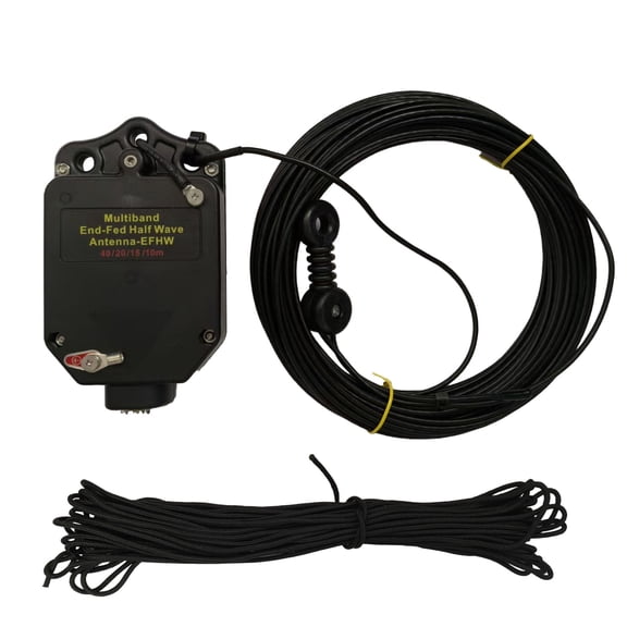 JYR4010-150W End Fed HF Antenna 4-Band 10m 15m 20m 40m Long Wire Outdoor Antenna with 1:64 Balun Portable Multi-Band Antenna Kit with Storage Bag