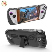 JYS Shockproof TPU Protective Case for Asus ROG Ally Handheld, Anti-Slip Cover with Foldable Kickstand and Precise Port Cutouts