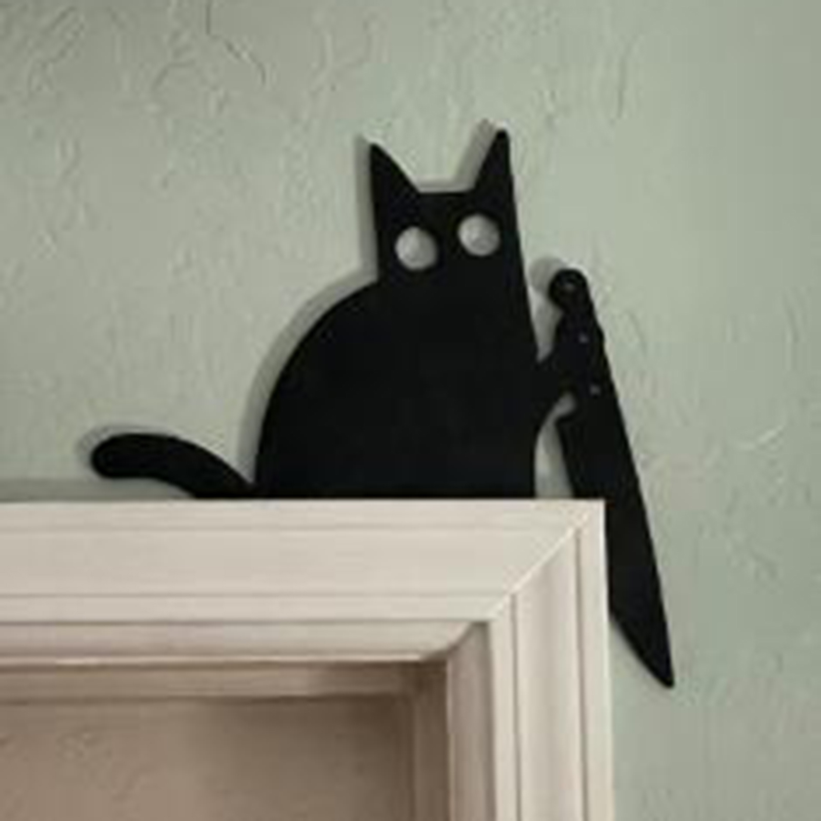 JYS Halloween Door Topper Metal Cat Skull Witch Castle Halloween Door ...