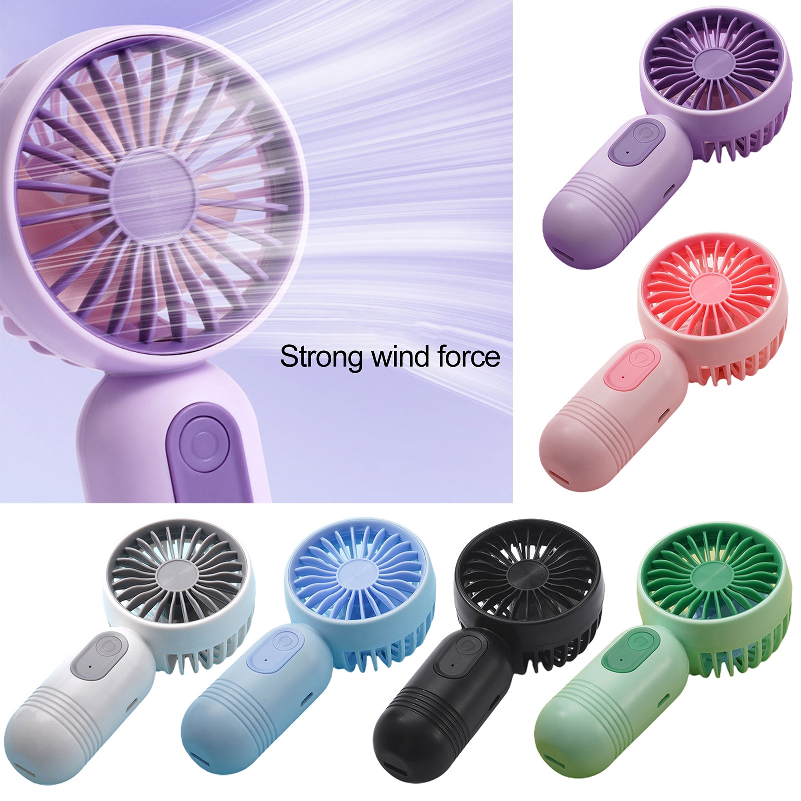 Mini Fan Fast JYS Pocket Fan Speed Adjustable Low Noise Rechargeable One-key Start ...