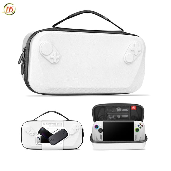 JYS Protective Carry Case for ROG Ally & Xbox Ally/X Handhelds, PU+EVA Portable Hard Shell Storage Bag with Accessory Pockets for Travel & Home