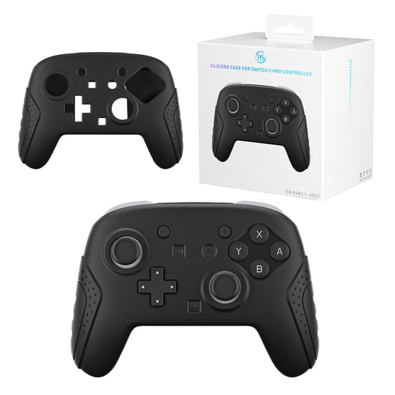 JYS Ultra-Slim Silicone Protective Case for Nintendo Switch2 Pro Controller - Anti-Slip, Sweat-Resistant, Dock-Compatible Grip Cover for NS2 Pro Gaming Controller (Multiple Colors Available)