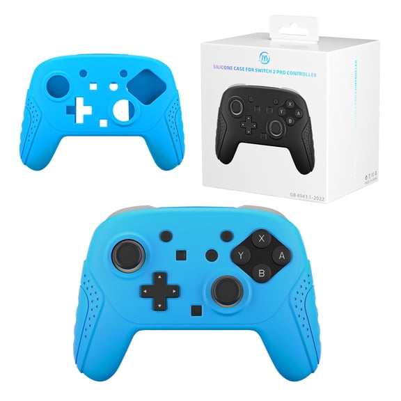 JYS Ultra-Slim Silicone Protective Case for Nintendo Switch2 Pro Controller - Anti-Slip, Sweat-Resistant, Dock-Compatible Grip Cover for NS2 Pro Gaming Controller (Multiple Colors Available)