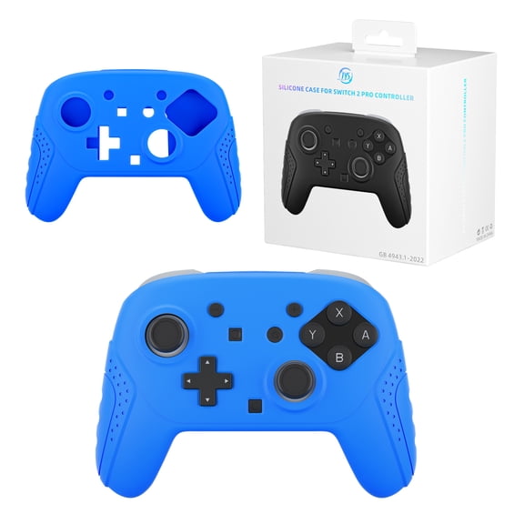 JYS Ultra-Slim Silicone Protective Case for Nintendo Switch2 Pro Controller - Anti-Slip, Sweat-Resistant, Dock-Compatible Grip Cover for NS2 Pro Gaming Controller (Multiple Colors Available)