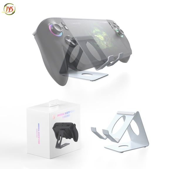 JYS Universal Gaming Handheld Stand - Compatible with ROG Ally, Xbox Ally/X, Switch 2, Steam Deck | Anti-Slip Adjustable Dock with Heat Dissipation for Home & Travel