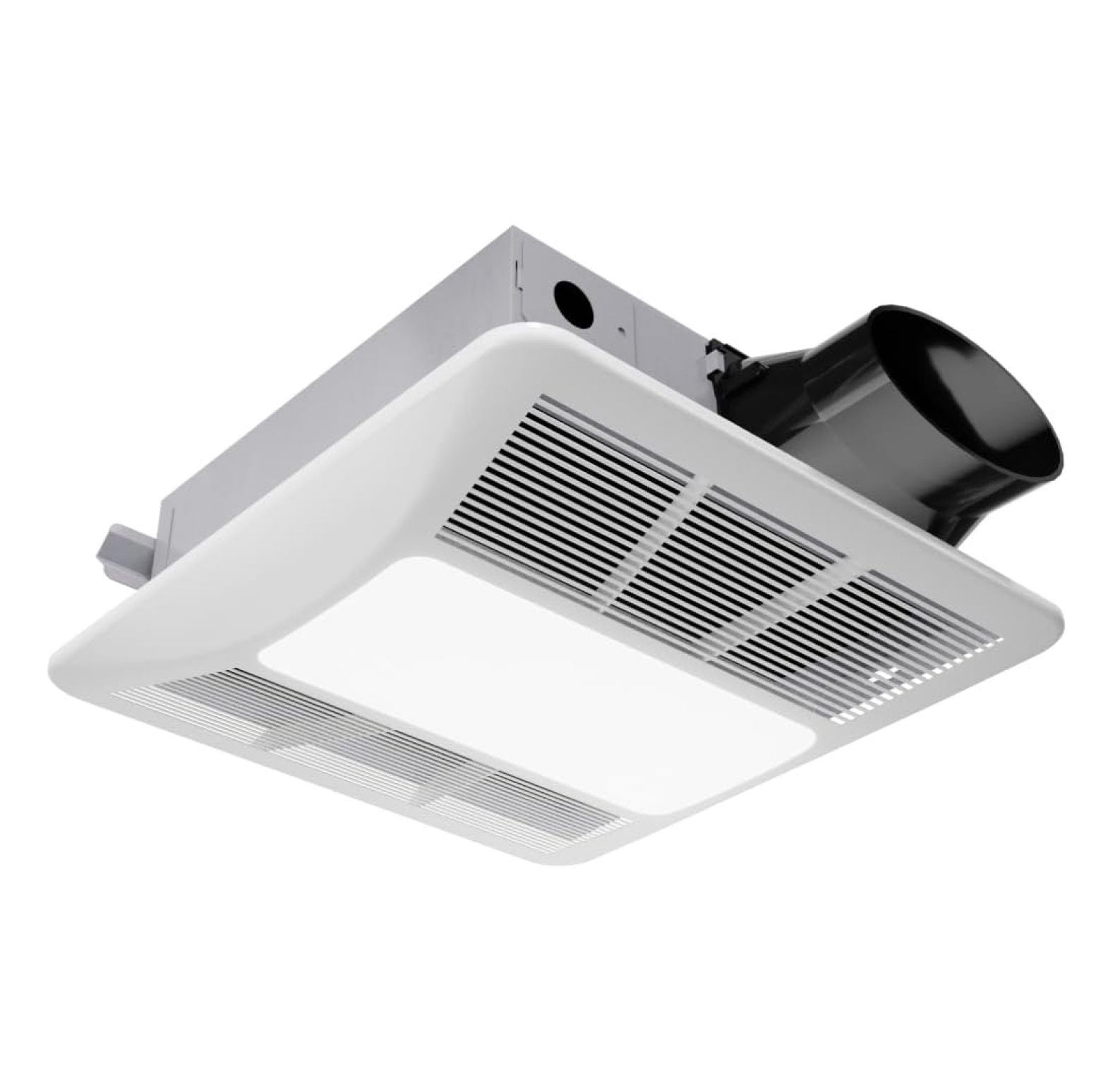 JYUii Exhaust Fan 100 CFM 1.5 Sones Bathroom Exhaust Fan with LED Light & Humidity Sensor