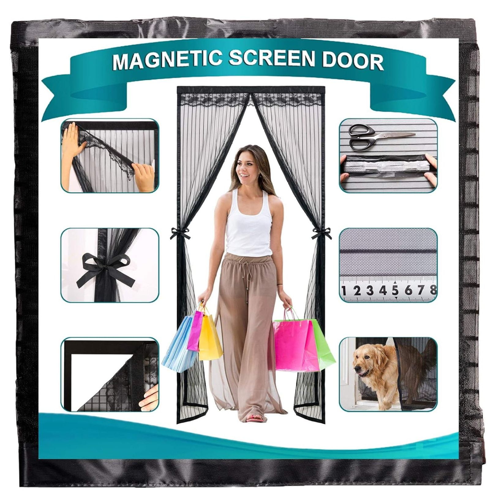 MWOOT Fliegengitter Magnete 12-tlg. - Süße Insekten Deko Für Türen & Fenster