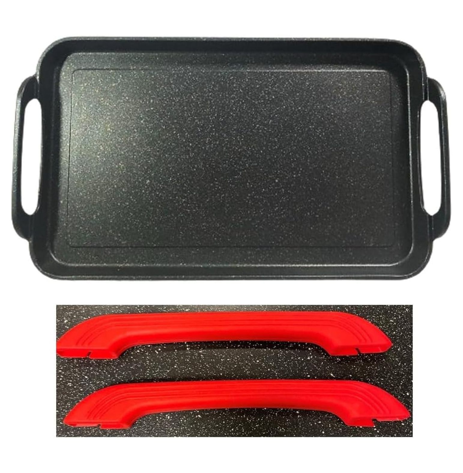 JYUii Marble Double Griddle nonstick for all stoves Nonstick Stove Top