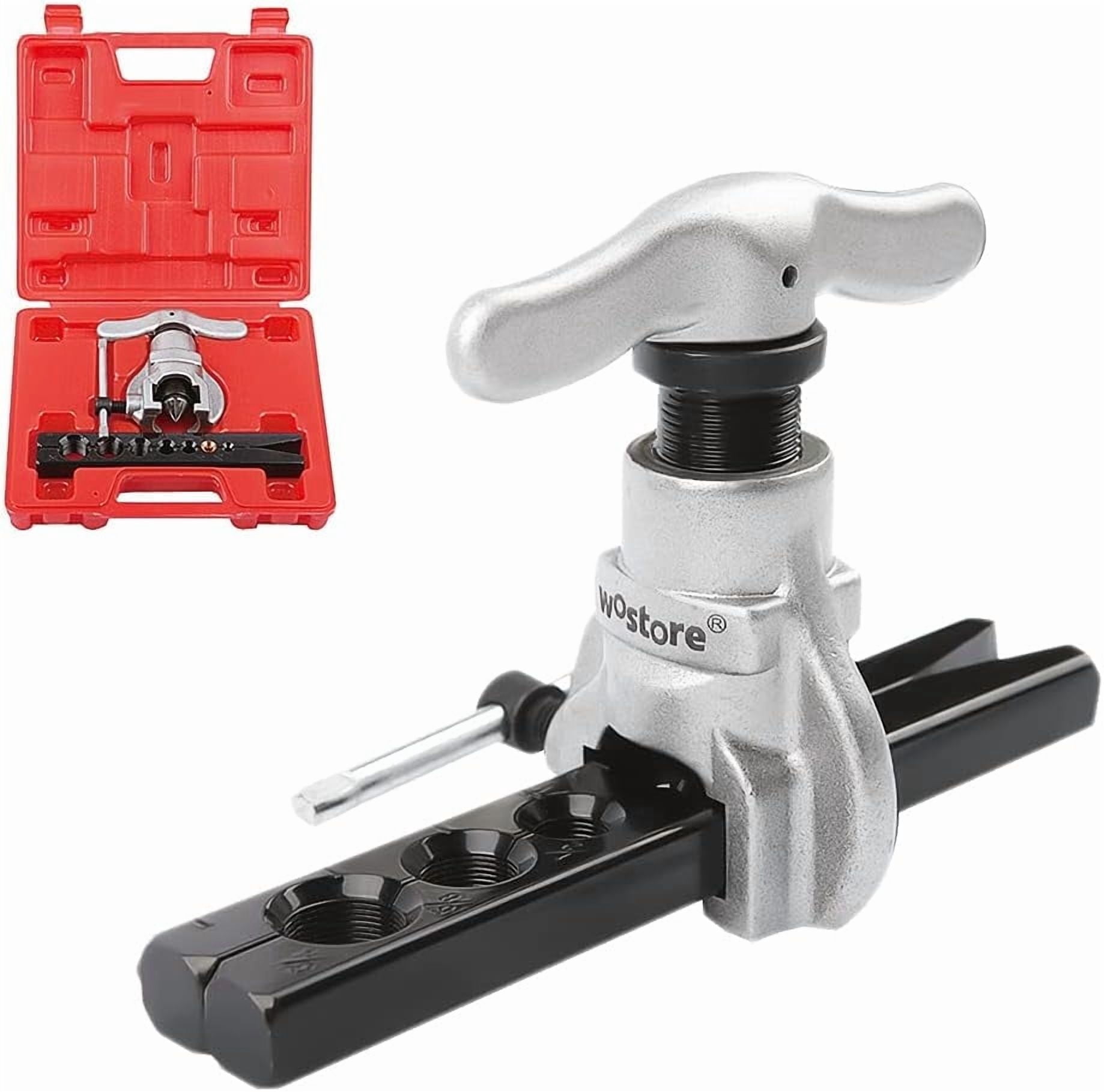 JWYY Eccentric Flaring Tool Kit Tubing Refrigeration 7 Dies 3/16-3/4 inch Copper