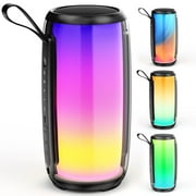 JYX Bluetooth Speaker, Waterproof Party Speaker, Portable Outdoor Speaker with 11 Light Mode, D21