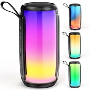 JYX Bluetooth Speaker, Waterproof Party Speaker, Portable Outdoor Speaker with 11 Light Mode, D21