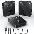 thumbnail image 1 of JYX Dual Wireless Lavalier Microphone for Android iPhone Camera, Mini Mic Clip-on Lapel Microphone System for YouTube Vlog Live Streaming Video Recording, 1 of 9