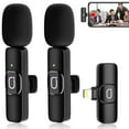 thumbnail image 1 of JYX Dual Wireless Lavalier Microphone for iPhone Clip-on Mini Lapel Mics with Clip for Vlog, YouTube, Online Class, 1 of 8