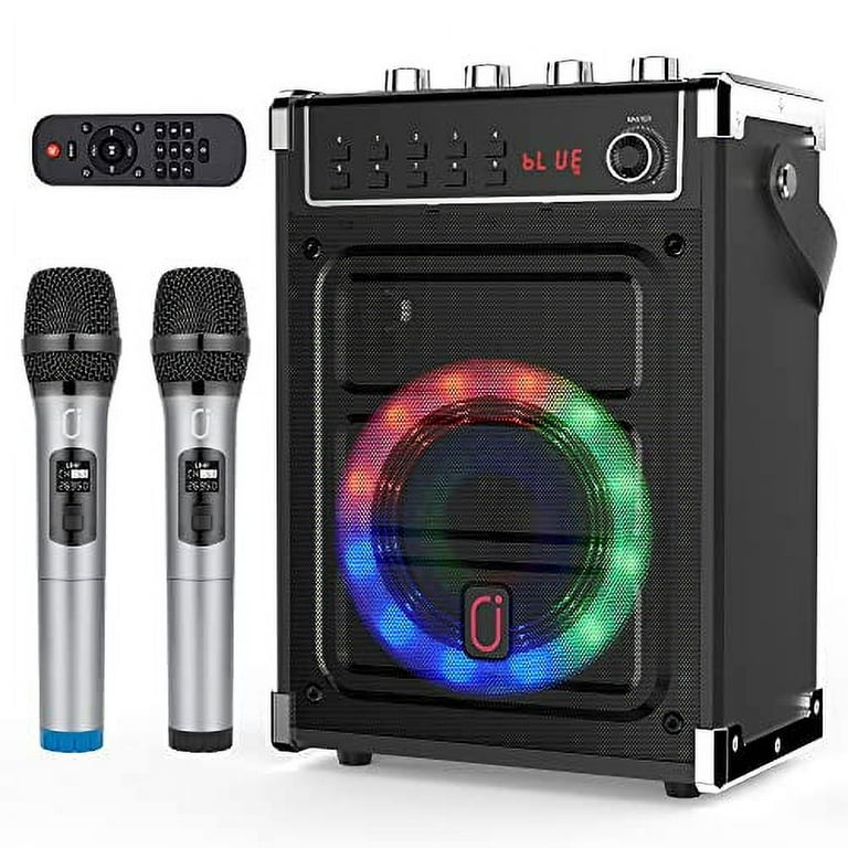 Système karaoké plug-and-play avec 2 microphones Hq Power HQMC-10050 - avec  effet écho - Vidéo analogique et audio intégré